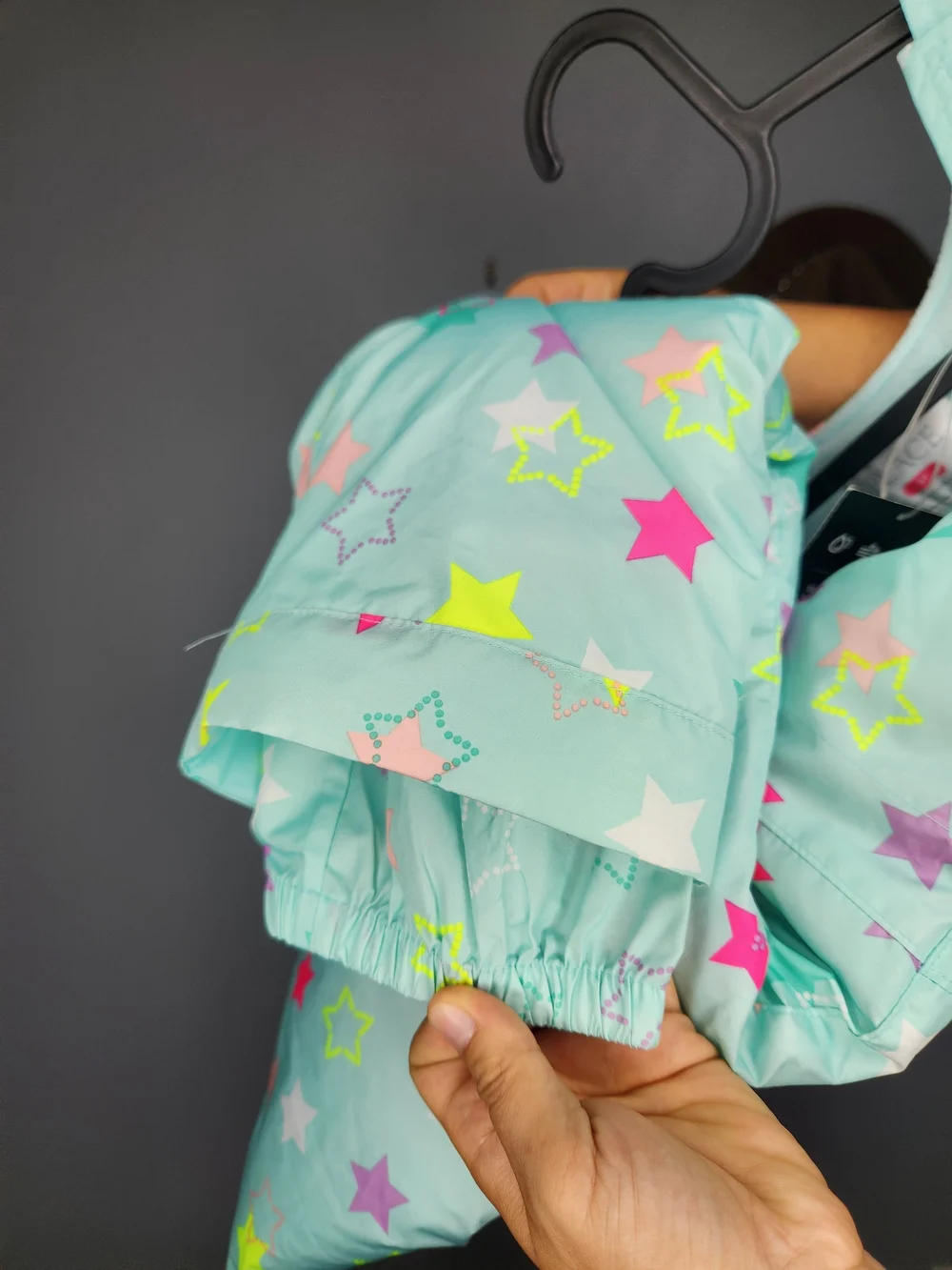 NWT The Children's Place Size 3T Mint Green Star Snow Overalls